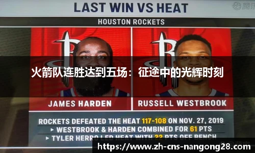 火箭队连胜达到五场：征途中的光辉时刻